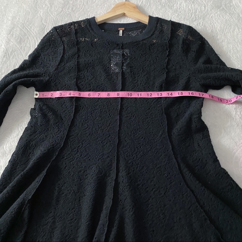 NWT Free People Black Crocheted - Picture 7 of 11